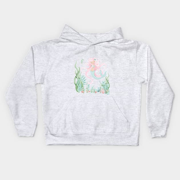 Mermaid Kids Hoodie by Madebykale